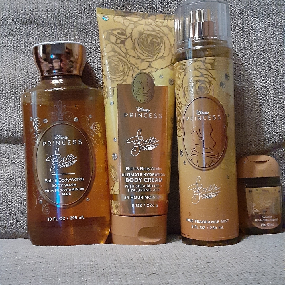 Disney Princess Belle Bath & Body Set - Gold